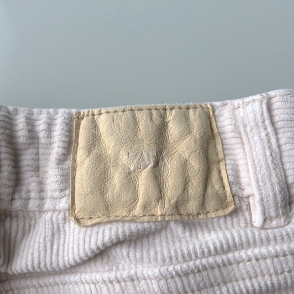 Zara Kids Girl's Corduroy Pants Cream Size 10 - Picture 6 of 8